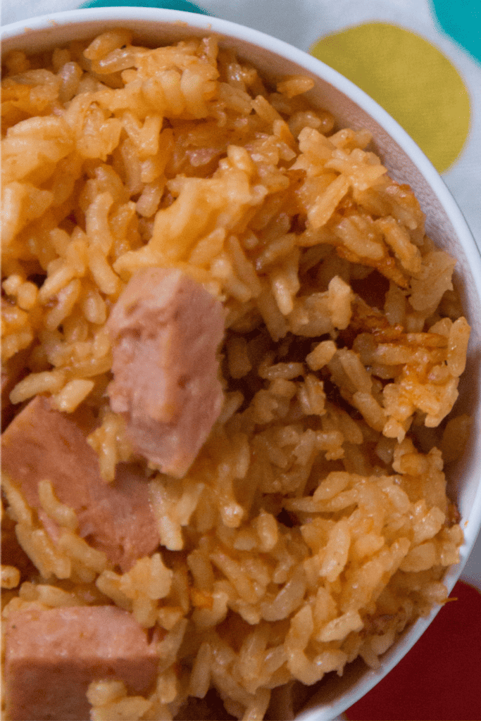 Puerto Rican Rice with Spam