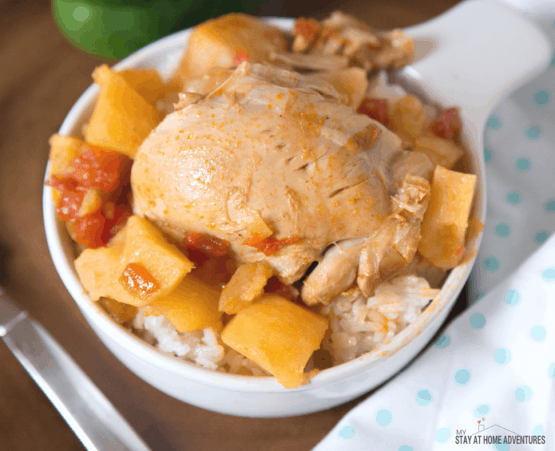 Instant Pot Pollo Guisado Recipe or Puerto Rican Chicken Stew