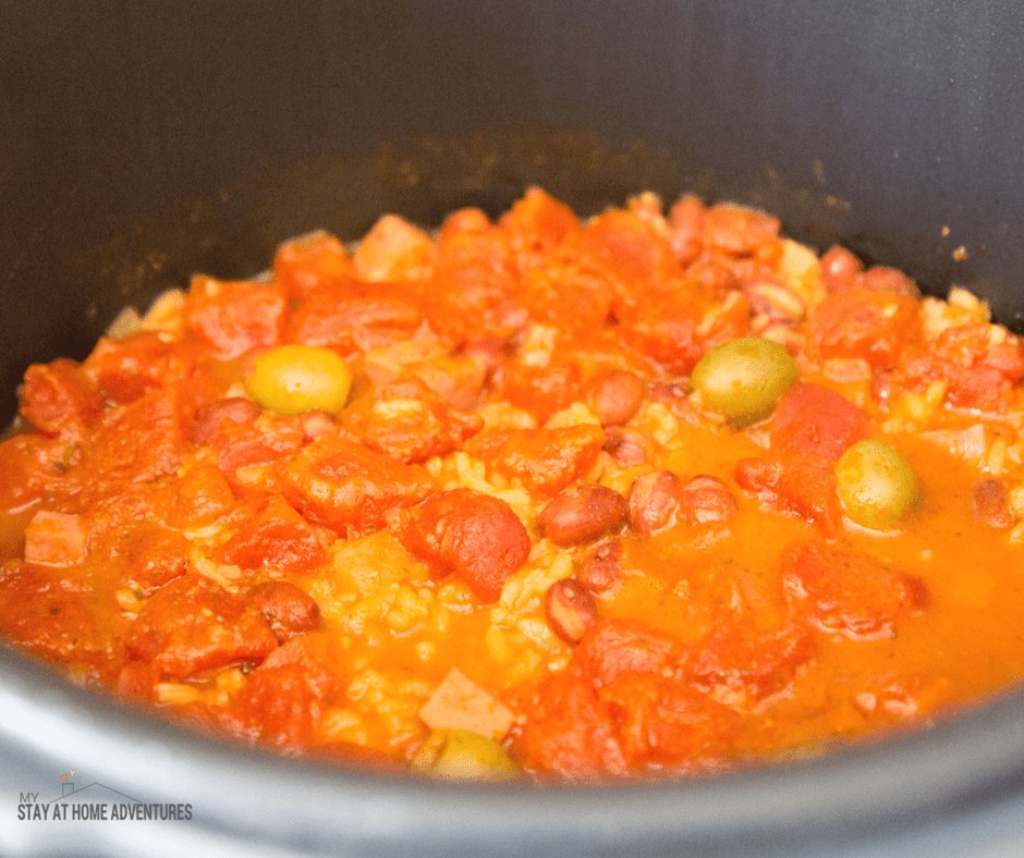 Rice and beans in an instant pot 