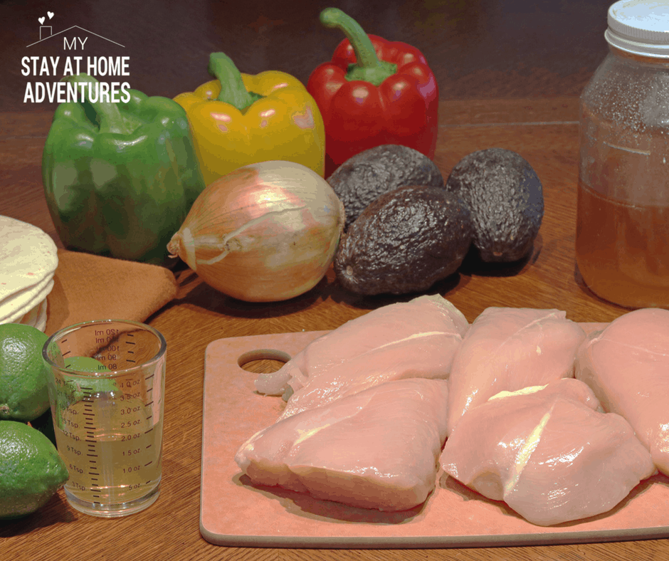 Sous Vide Tequila-Lime Chicken Breast Fajitas recipe