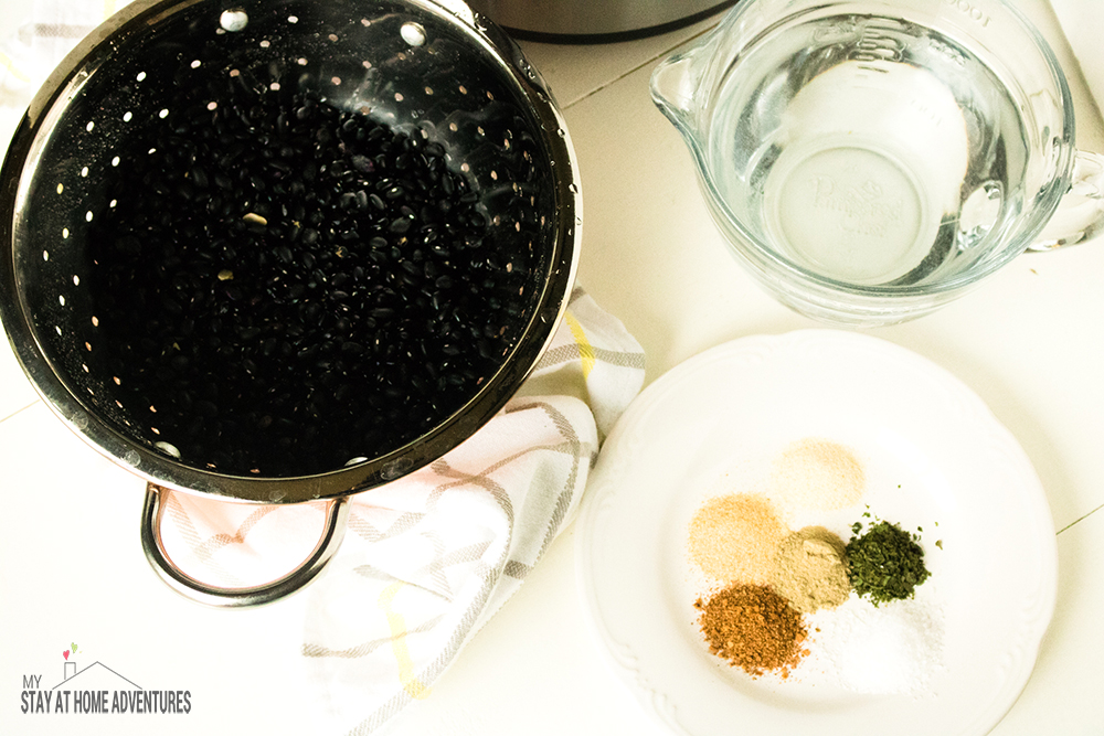 Ingredients for Instant Pot black beans