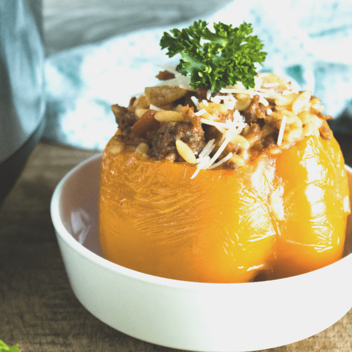 Instant Pot Orzo & Italian Sausage Stuffed Peppers Recipe