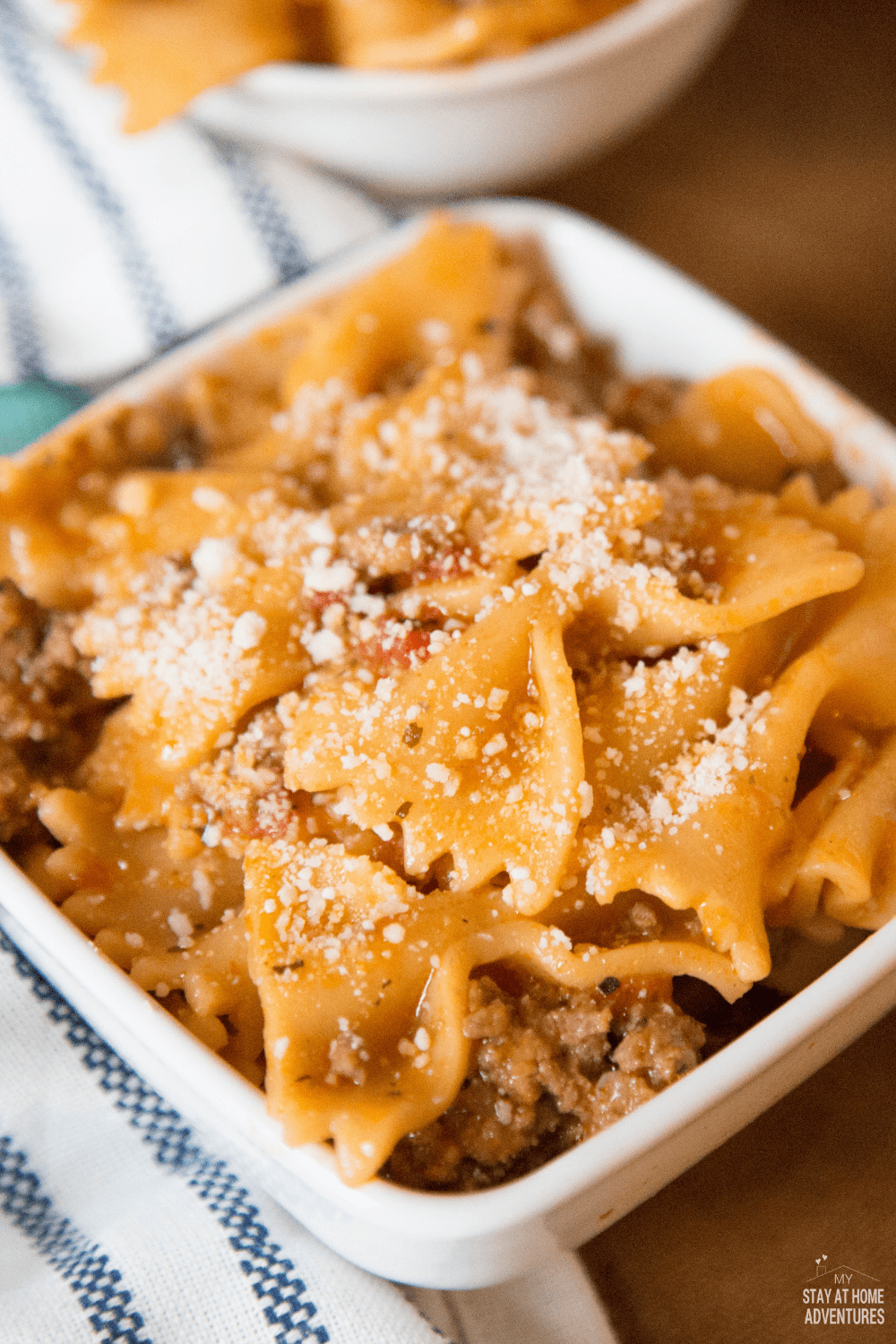 Skip the store-bought spaghetti sauce and try this delicious Instant Pot Puerto Rican style Beef and Pasta in less than 20 minutes. via @mystayathome