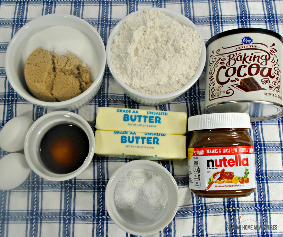 Nutella Cookies - Ingredients 