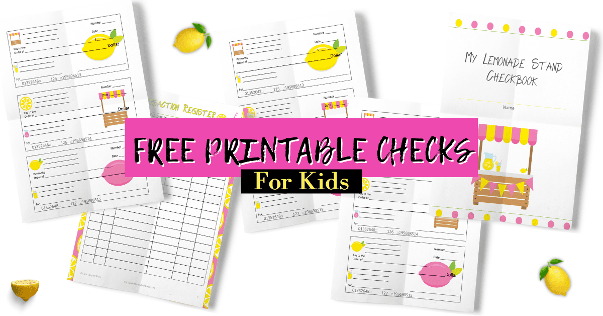 Free Printable Checks For Kids * My Stay At Home Adventures