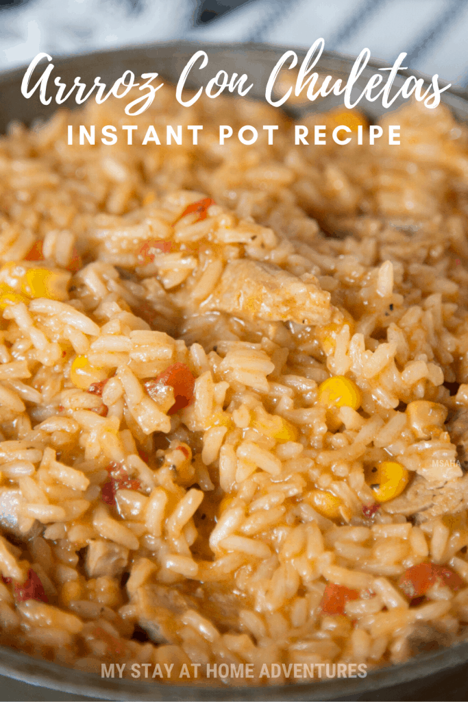 Pork Loin Chops with Spanish Rice in the Instant Pot