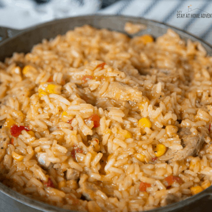 Instant Pot Arroz con Chuletas / Rice and Pork Chops