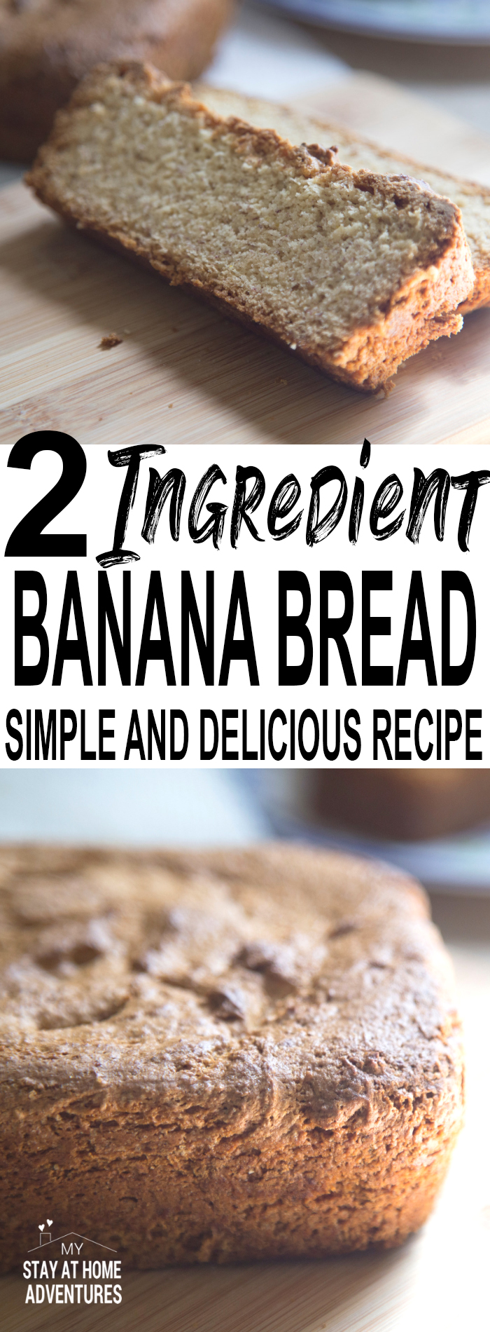 Learn this simple and delicious 2 ingredient banana cake that you and your family are going to love.This 2 ingredient banana recipe is freezable too!