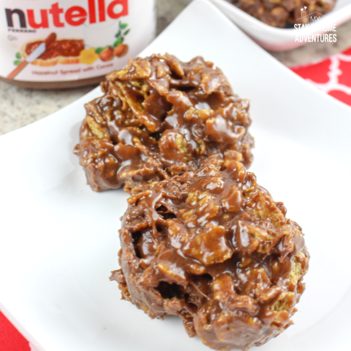 No Bake Nutella Cornflake Treats