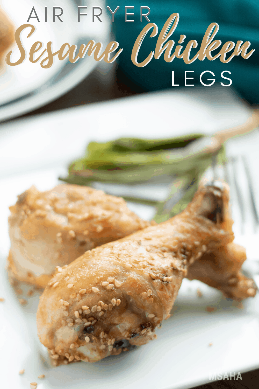 Learn how to make the best Low Carb Air Fryer Sesame Chicken Legs! So delicious and so low-carb friendly you are going to love this family-friendly recipe. #airfryer #recipe #chickenrecipe #lowcarb via @mystayathome