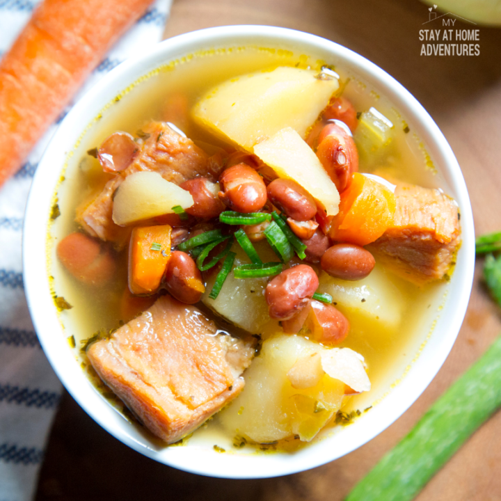 Instant Pot Ham Bean & Potato Soup * My Stay At Home Adventures