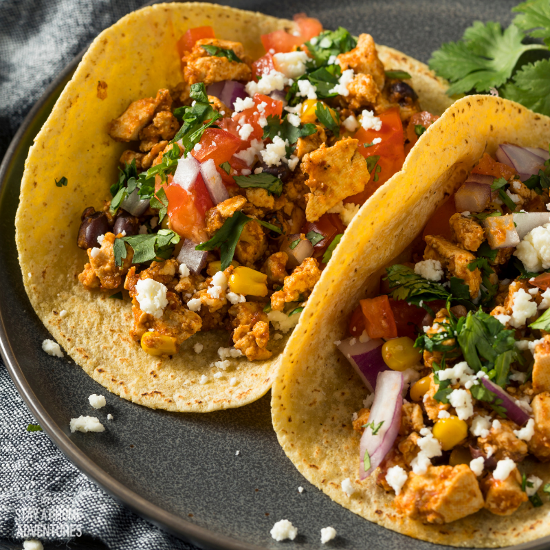 Tofu and Pepper Chili Tacos recipe