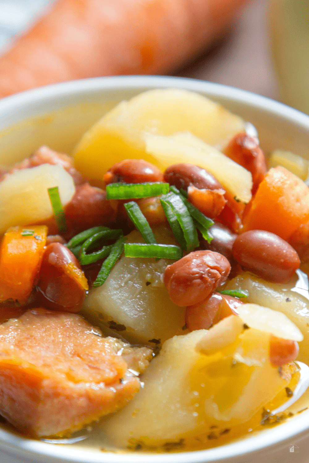 This delicious Instant Pot ham bean and potato soup is an excellent meal for a cold winter day. It's easy to make and can be tailored to your taste. via @mystayathome