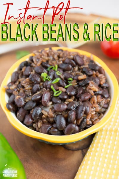 Looking for a meatless or vegan-friendly dinner? Try this Instant Pot Black Beans and Brown Rice recipe for tonight. Full of flavor and easy to make.