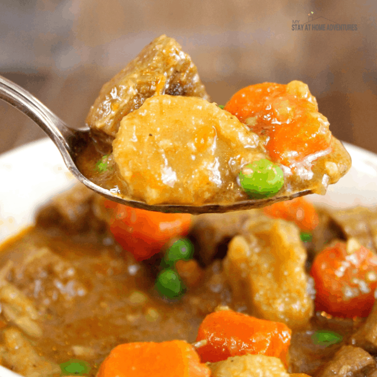 Slow Cooker Beef, Carrots & Parsnips Stew