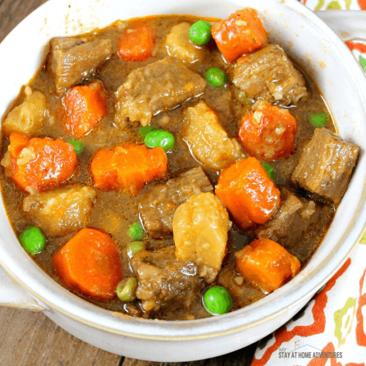 Slow Cooker Beef, Carrots & Parsnips Stew