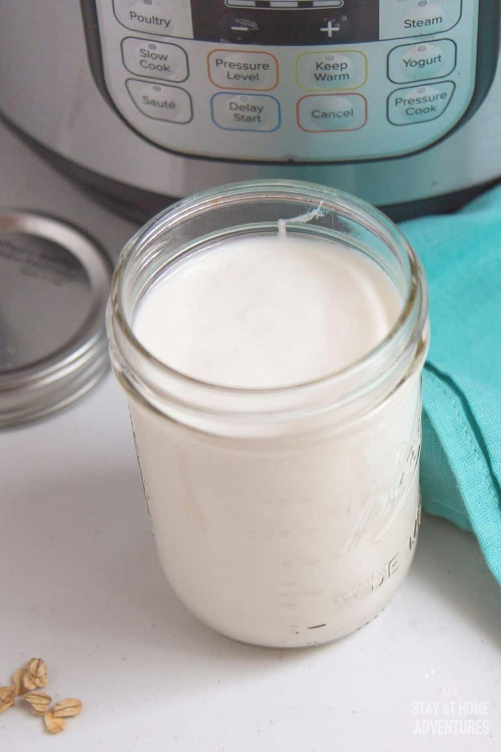 Want to try making vanilla yogurt using your Instant Pot? Learn everything you need about making yogurt using an electric pressure cooker. via @mystayathome