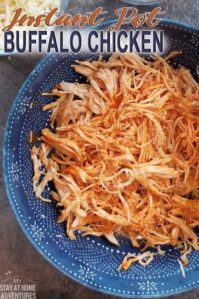 Learn how to make Instant Pot Buffalo Chicken that is super easy and so delicious. This simple buffalo chicken made using an Instant Pot is easy to freeze.