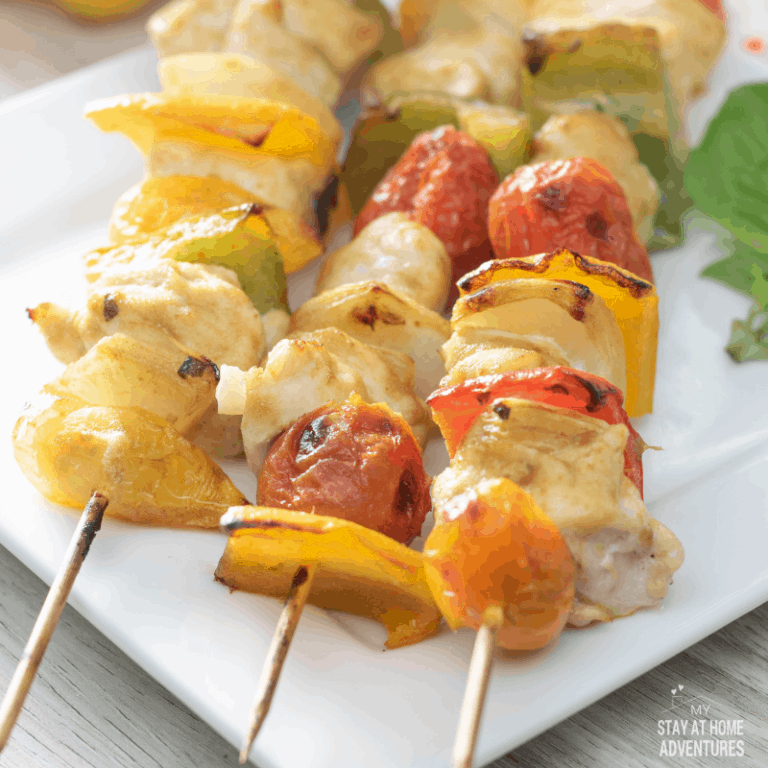 Air Fryer Curry Chicken Kabobs