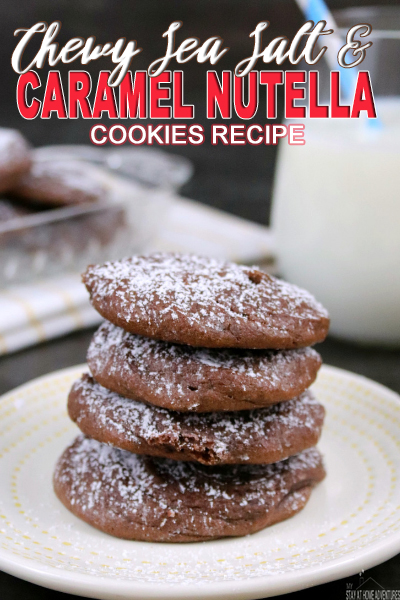 Learn how to make this simple Sea Salt & Caramel Nutella Cookies recipe today! Chewy and so delicious you are going to fall in love with them.