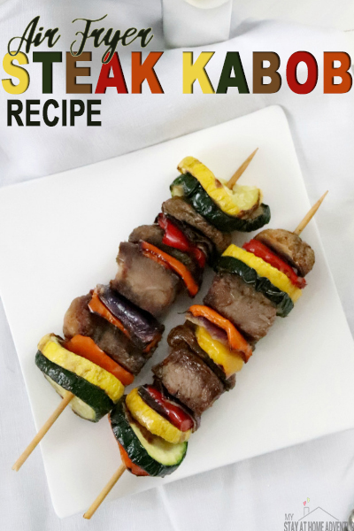 Looking for a delicious steak kabob recipe? Learn how to make steak and vegetables kabob using an air fryer.