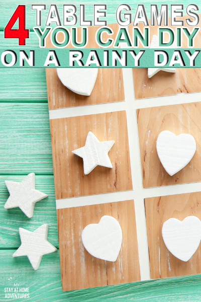 4 Table Games You Can DIY On A Rainy Day (Family Friendly)