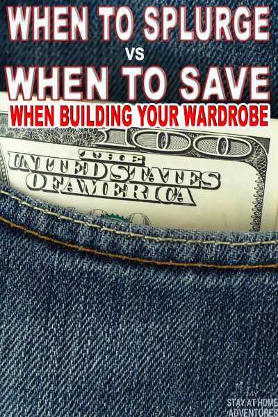 This is so important when it comes to splurge vs to save. Learn when to splurge vs. when to save when building your wardrobe.