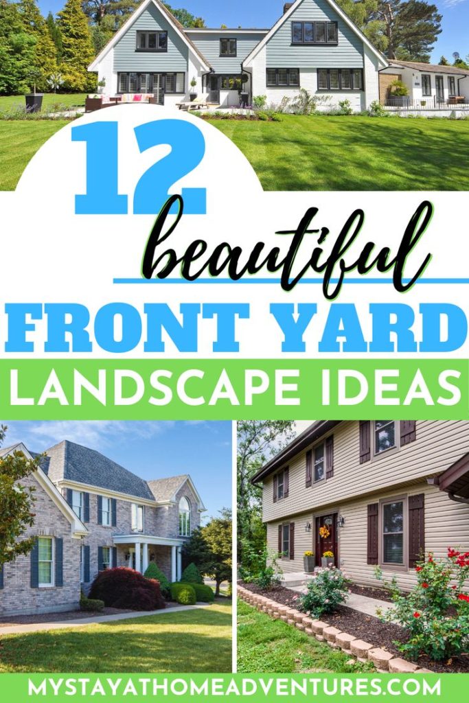 Does your front yard need a makeover? Need a little better curb appeal? Check out these 12 beautiful front yard landscaping ideas to help you out!