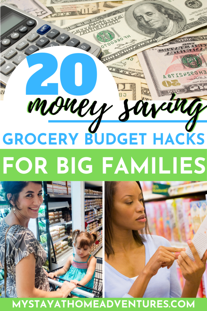 Want to learn how they do it? Here are 20 Grocery Budget Hacks for Big Families to help you save money. And no you don't need a big family to save!
