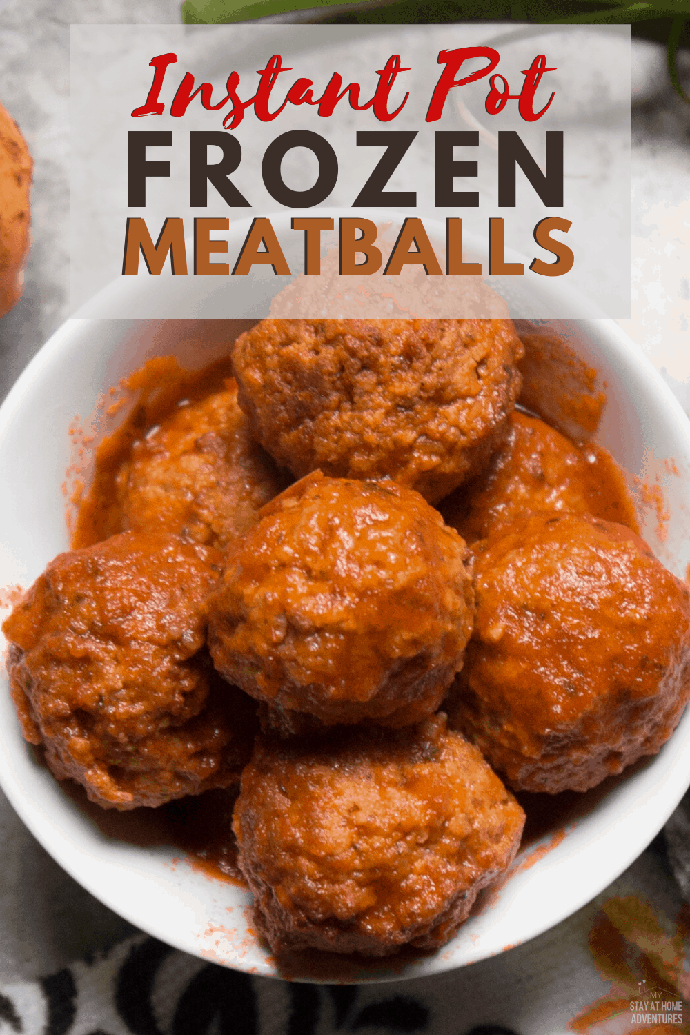 Spend less time in the kitchen and make this Instant Pot Frozen Meatballs recipe because all you are going to need is 3 ingredients. via @mystayathome