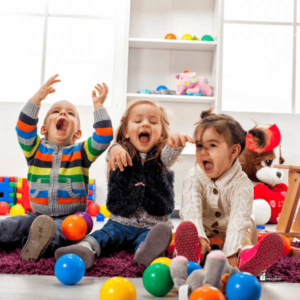 Kids Playing in the daycare Room