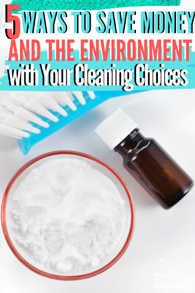 Learn five ways you can save money and the environment by changing your cleaning choices. Affordable and accessible items you can start using today. via @mystayathome