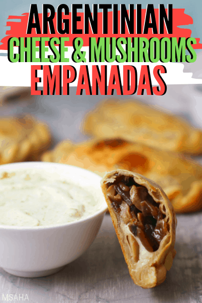 If you love empanadas, you are going to love these Argentinian Empanadas made with cheese and mushrooms. Learn how to make this popular dish today. via @mystayathome