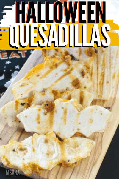 Bat shaped quesadillas