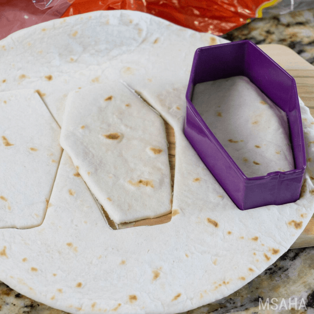 grave shaped tortillas