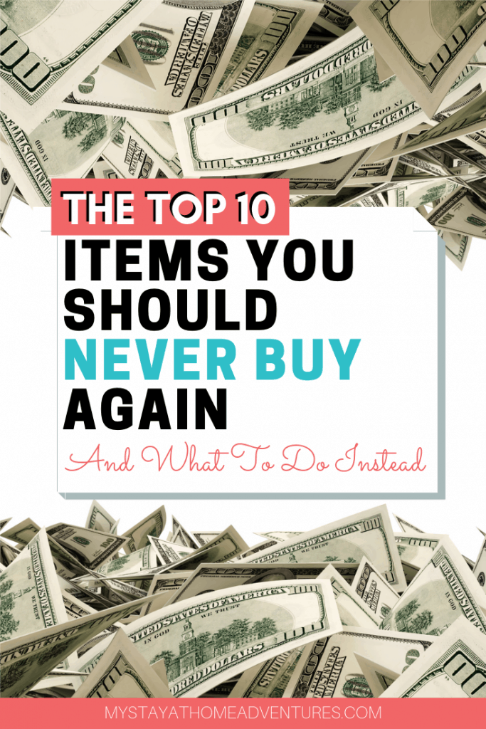 When you are having money problems, there are ten things you should never buy when struggling financially that you can live without and use that money to do this instead.
