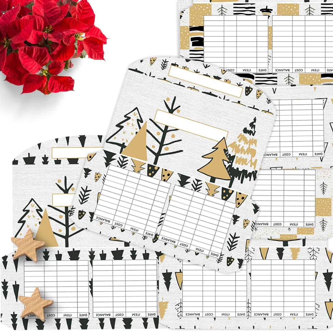 Christmas Black & Gold Envelopes Set Ad Photo