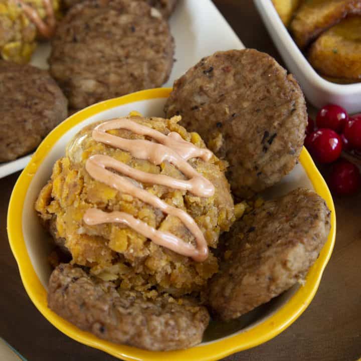 Mofongo With Sausage  ﻿﻿