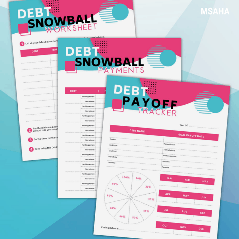 Debt Snowball Printable Kit