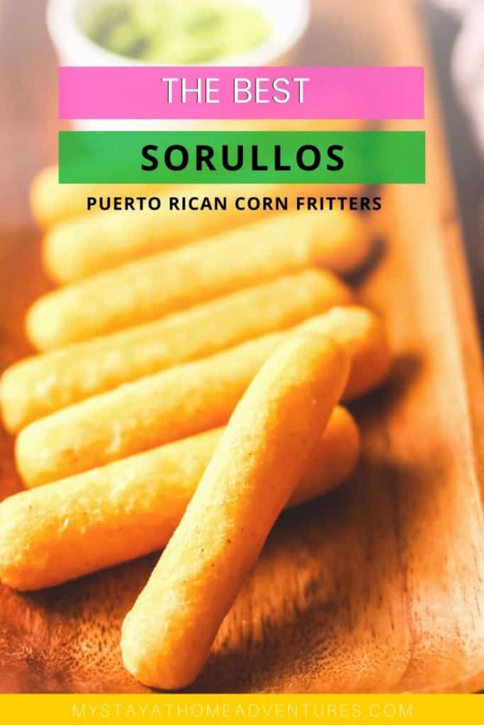 Plated sorullitos on a a long brown dish