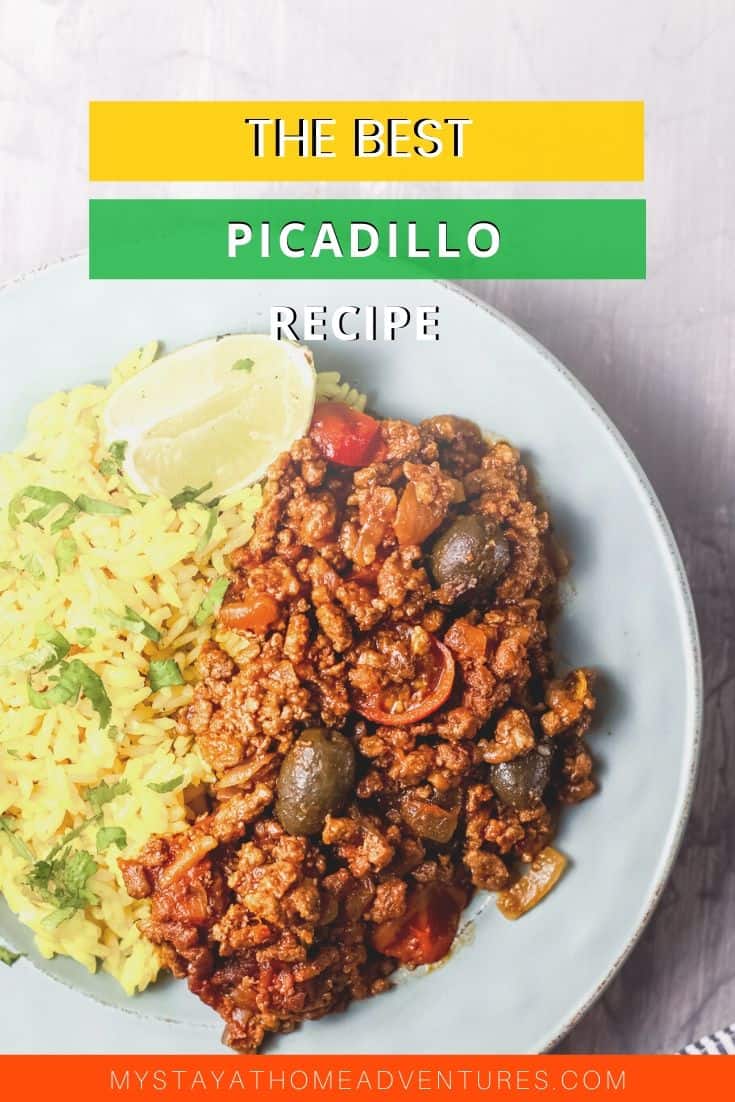 This picadillo recipe is my family recipe. It's made with bell peppers, tomato, ground beef and a lot of spices! No sofrito required. via @mystayathome