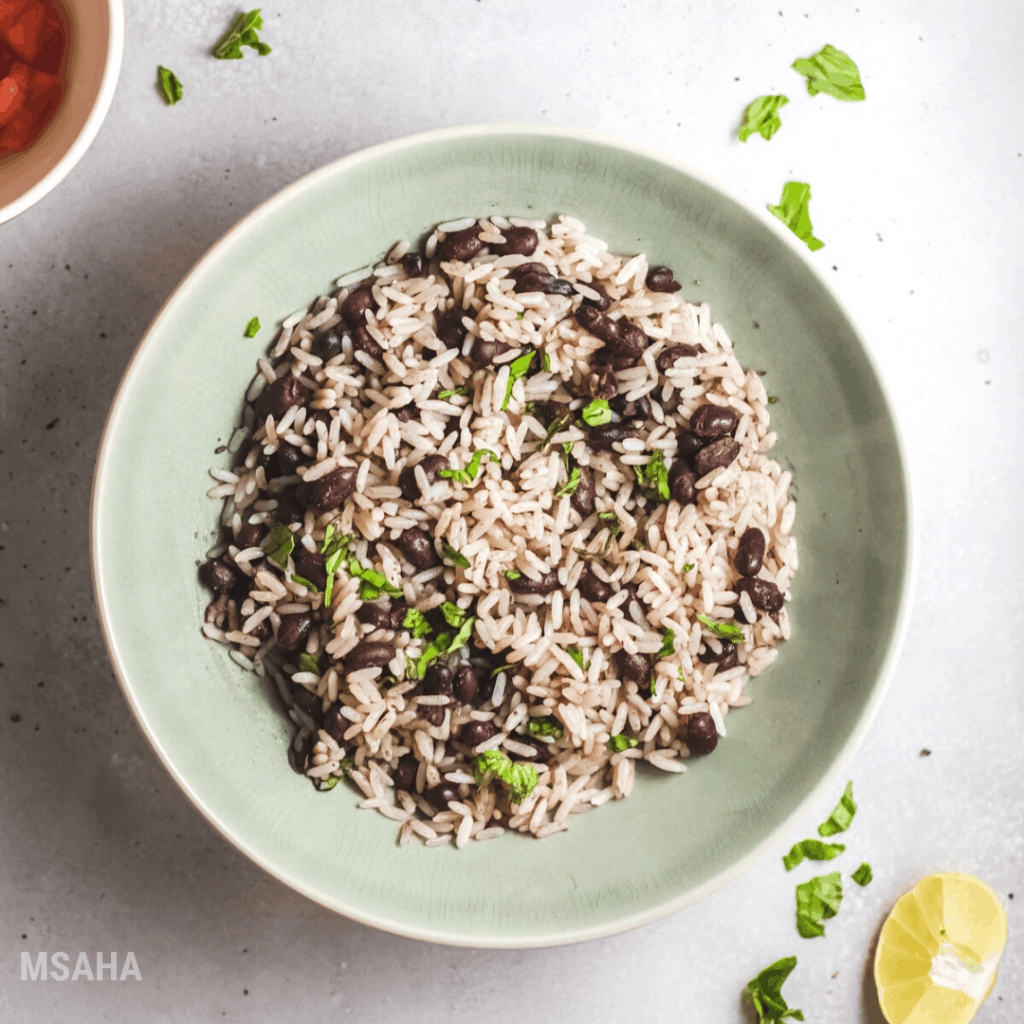 Gallo Pinto is a traditional Costa Rican and Nicaragua recipe made with cooked rice and beans. Easy to make and freezer-friendly recipe.
