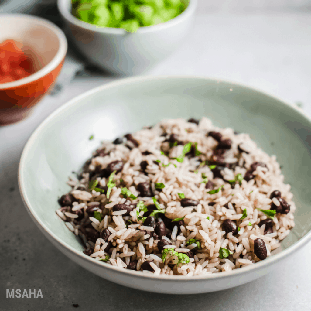 Gallo Pinto is a traditional Costa Rican and Nicaragua recipe made with cooked rice and beans. Easy to make and freezer-friendly recipe.
