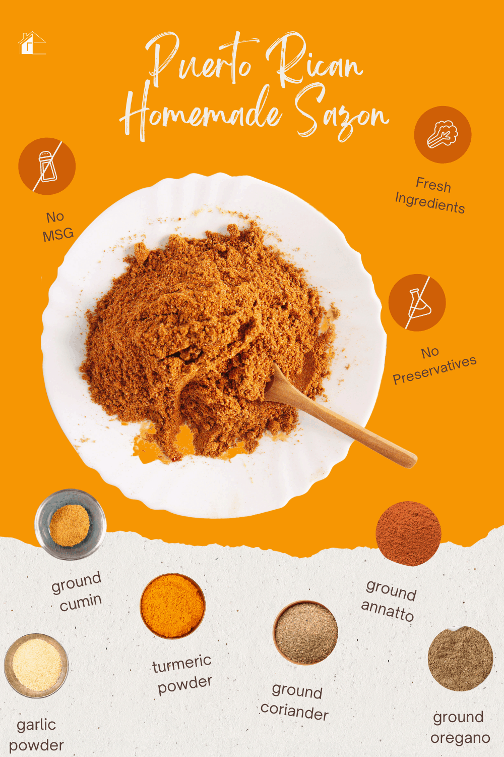 Those little packs of a famous brand sazon mix are great for adding flavor to your Latin recipes. This Sazon seasoning recipe MSG-free, gluten-free, filler ingredient free, and salt and sugar-free. via @mystayathome