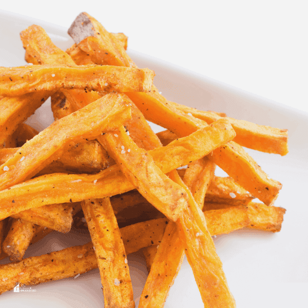 square image of pin image of Air Fryer Sweet Potato Fries