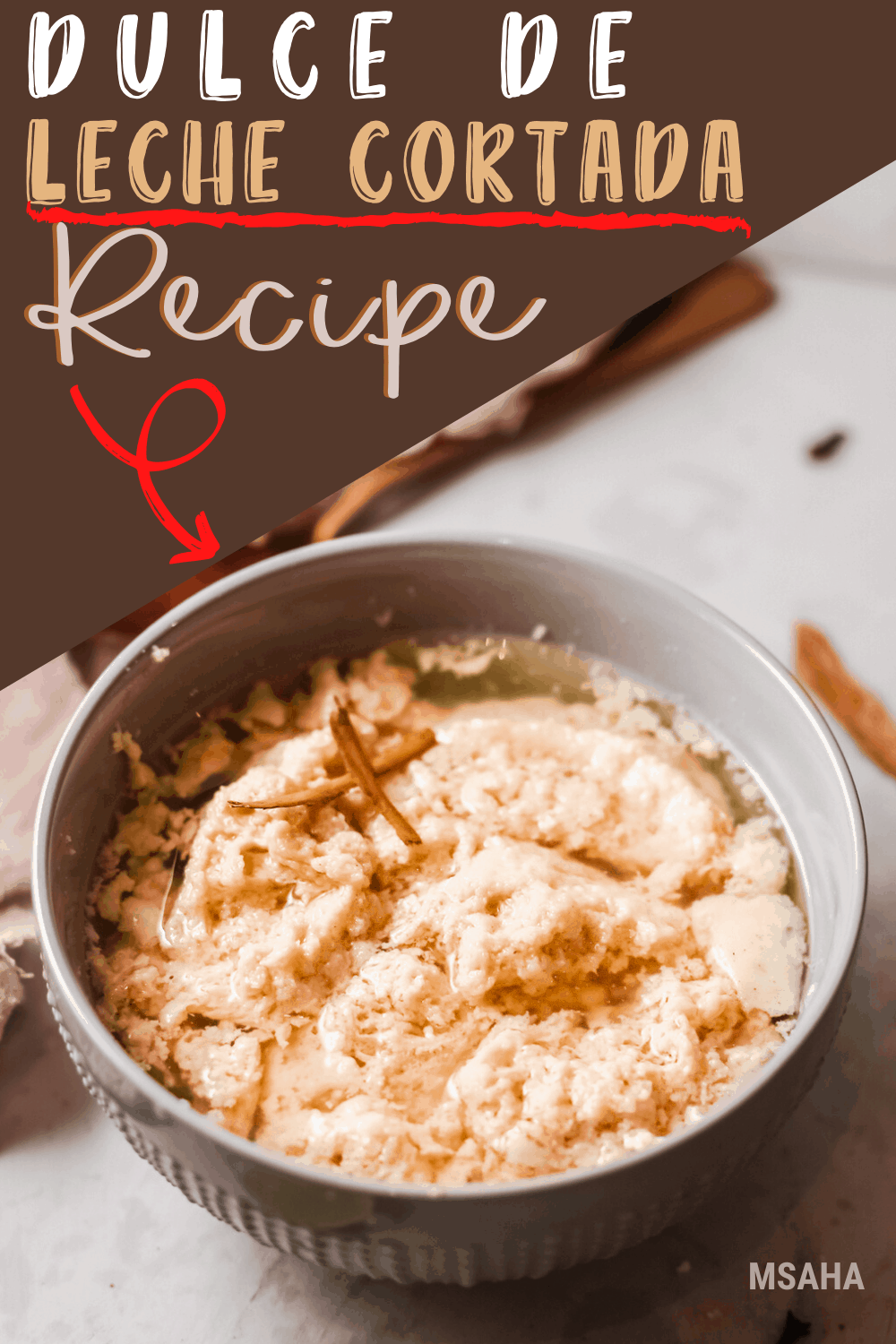 Dulce de leche cortada (otherwise known as miguelucho) loosely translates to curled milk dessert. It's a sweet milk dessert that you are going to love. #latinrecipe #puertoricorecipes #milkdessert #dessert via @mystayathome