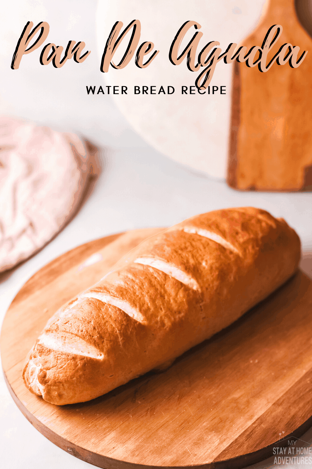 Pan de Agua or Puerto Rican water bread is an easy-to-make bread like French bread or Italian bread, but the baking technique is different. #breadmaking #breadrecipe #puertoricanrecipe #puertoricanfood via @mystayathome