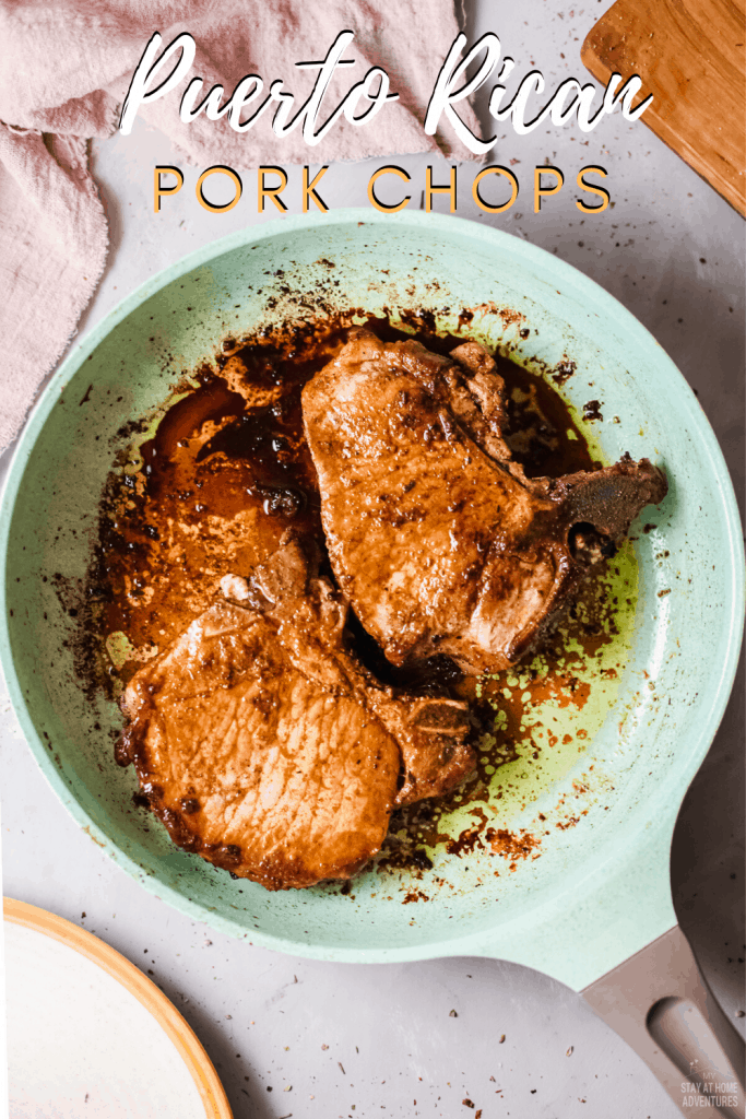 photo of fried pork chop in a pan