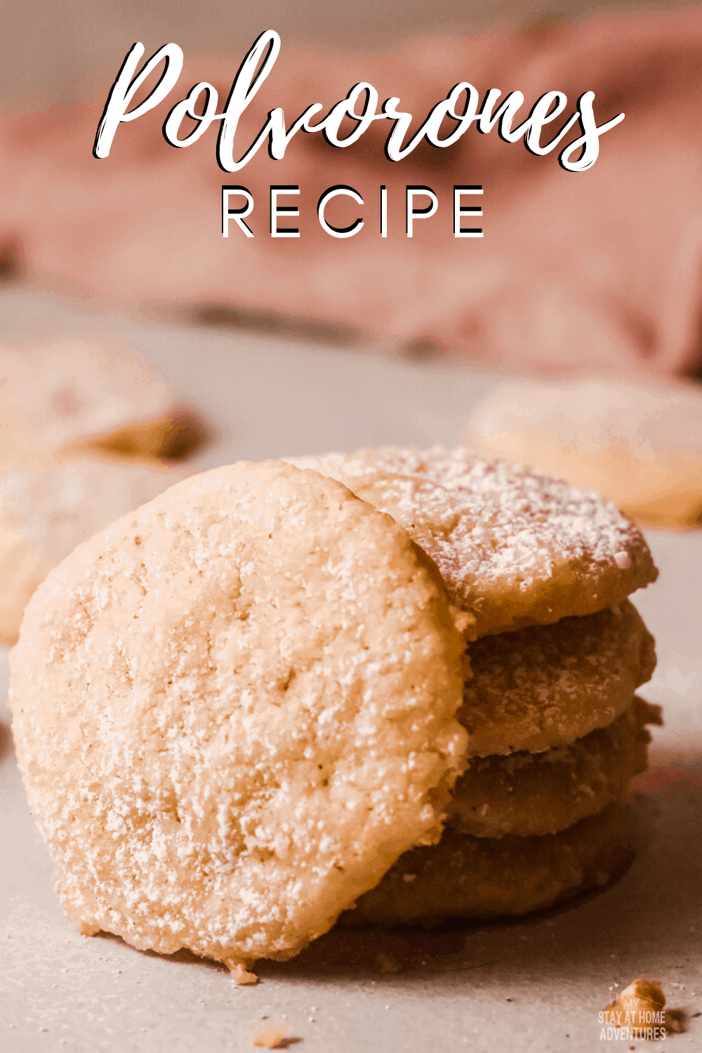 Polvorones are a traditional Spanish recipe that is super easy and only uses a handful of ingredients. The end result is incredibly decadent. #puertoricanrecipe #mexicanweddingcookies #cookies via @mystayathome