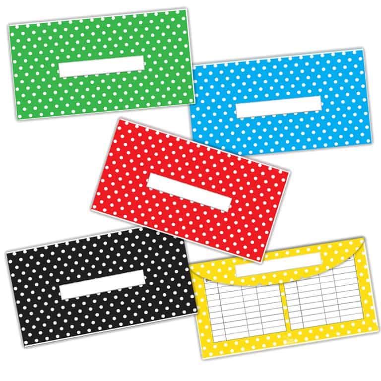 Polka Dots Cash Envelopes